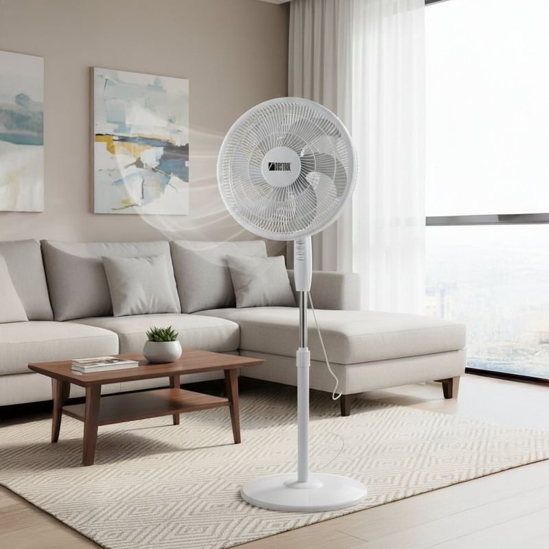 Ventilador 3 en 1 Rosthal con Pedestal de 16 Plg Color Blanco