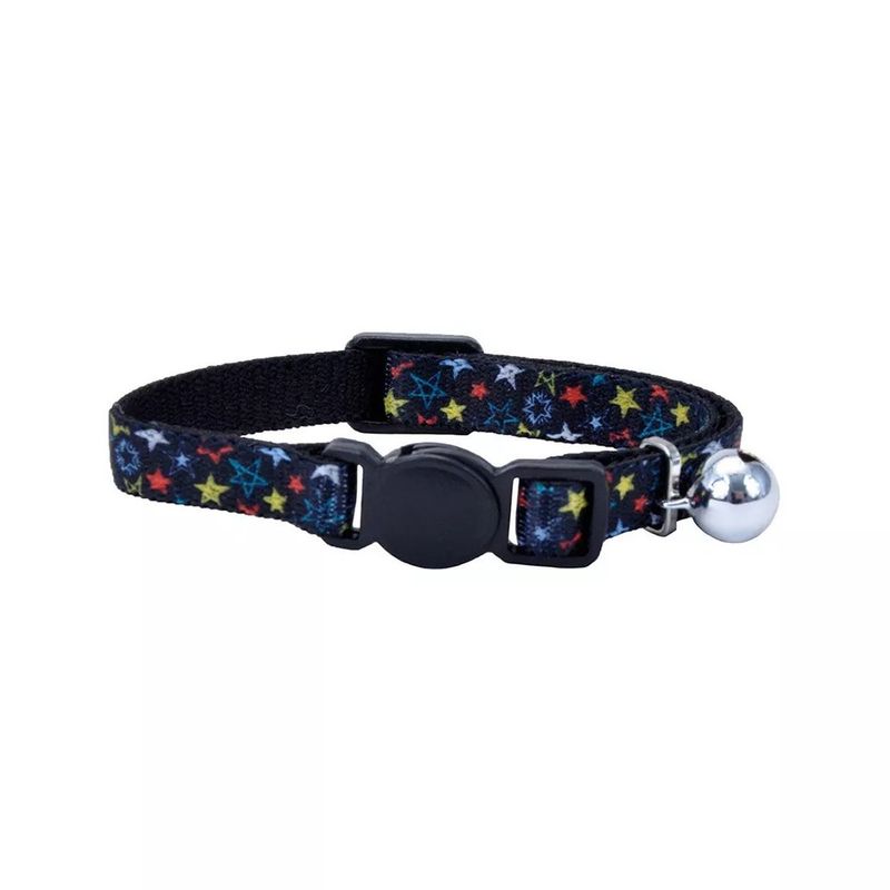 Collar Li’l Pals Kitten Negro con Estrellas Multicolor