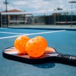 Set de 4 Pelotas para Pickleball Color Naranja