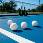 Set de 4 Pelotas para Pickleball Color Blanco