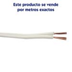 Cable Eléctrico Paralelo SPT 2x14 AWG Blanco