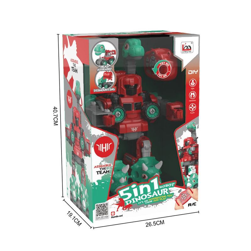 Robot Transformable 5 en 1 con 141 Pzas