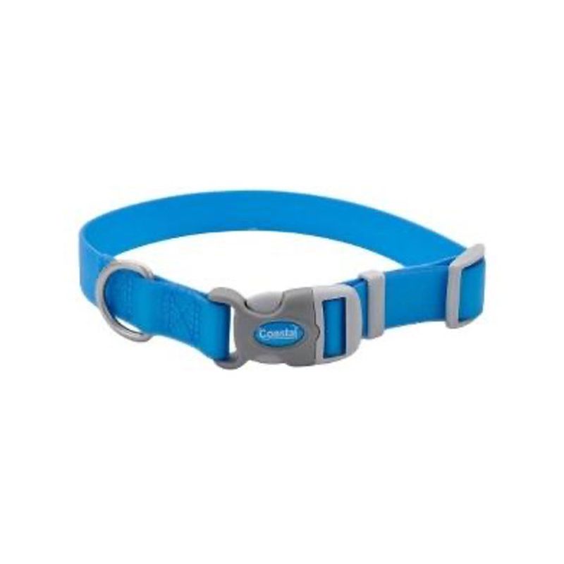 Collar Ajustable Waterproof para Mascota Color Aqua Talla L