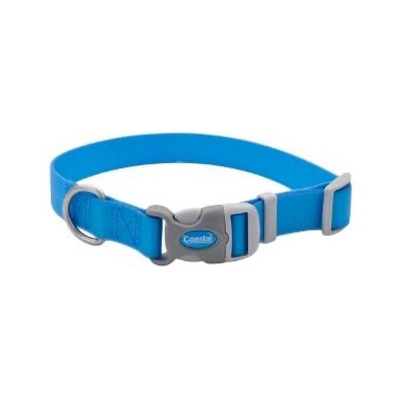 Collar Ajustable Waterproof para Mascota Color Aqua Talla S