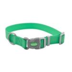 Collar Ajustable Waterproof para Mascota Color Verde Talla S