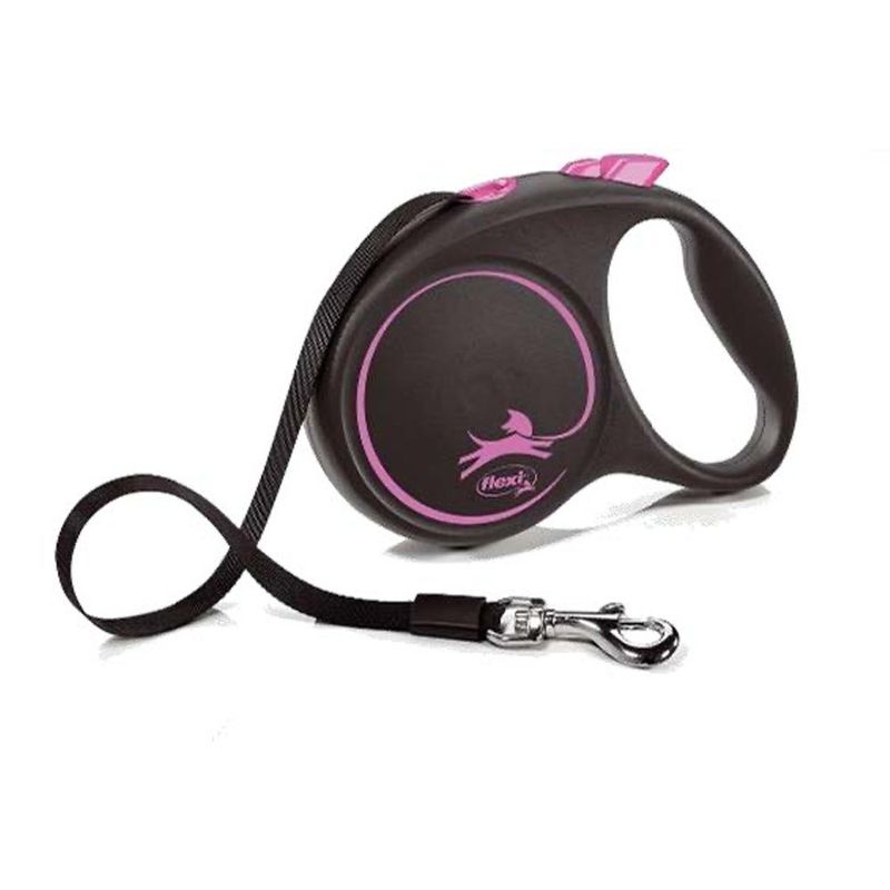 Correa Retráctil Flexi Design Color Rosa Talla M