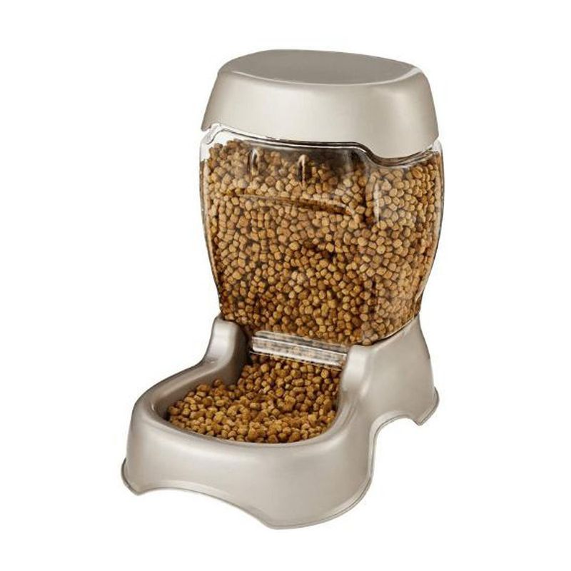 Dispensador de Comida 12 Lb Color Café para Mascota