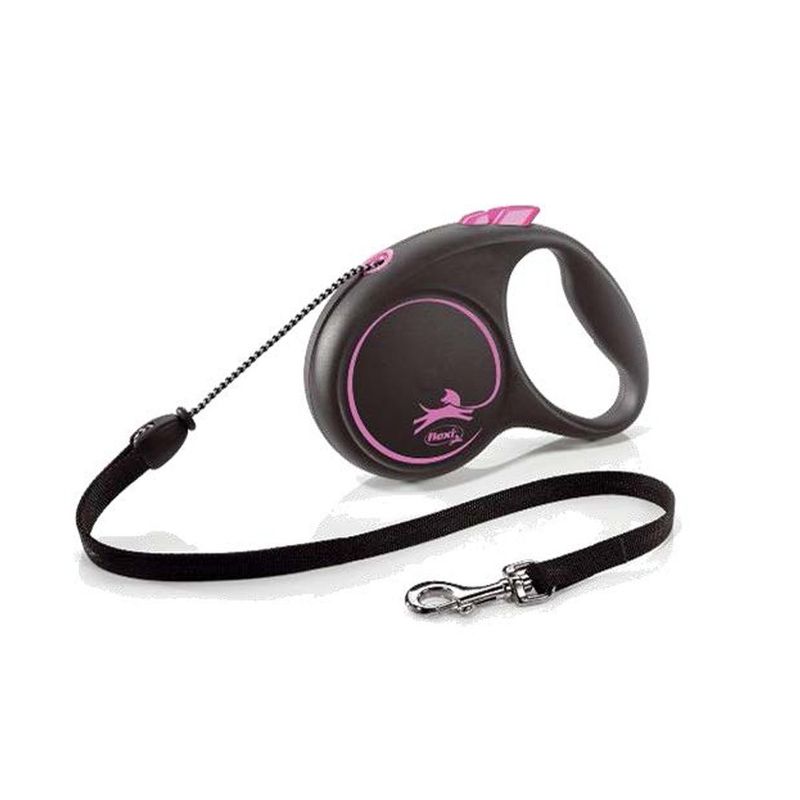 Correa Retráctil Flexi Design Color Rosa Talla XS