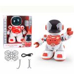 Robot Astronauta Inteligente con Luces y Sonido Color Rojo