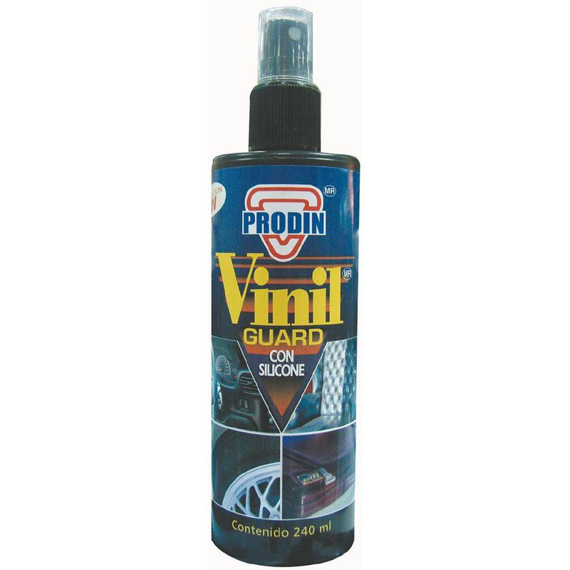 Silicón Automotriz Protector para Vinil y Plásticos Prodin de 240 mL