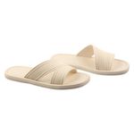 Sandalia Tipo Slide Color Blanco Talla 37
