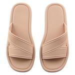 Sandalia Tipo Slide Color Nude Talla 36