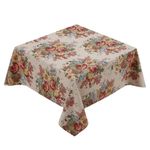 Mantel Cuadrado Estampado Flores 120 x 120 cm