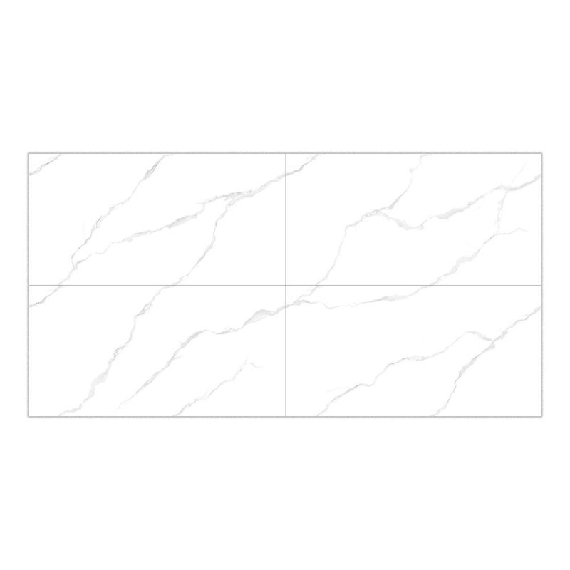 Piso Porcelánico Lux Blanco Pulido Rectificado de 60 x 120 cm en Caja de 2.16 m²