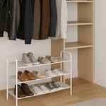 Zapatero Apilable 90 x 65 Cm Blanco