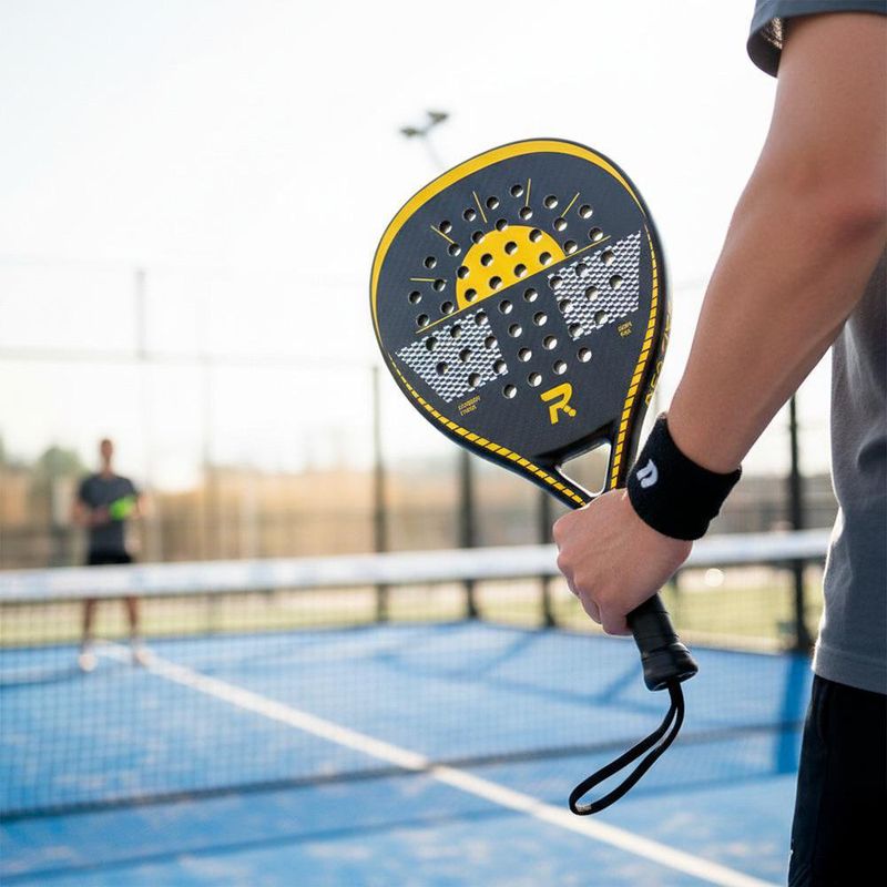 Pala de Pádel de Carbono Tiapad Color Amarillo