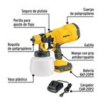 Pistola Inalámbrica para Pintar 20 V HVLP 2 Ah