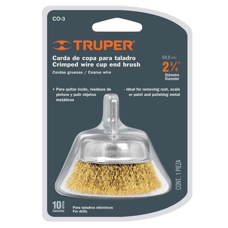 Cepillo Copa de Alambre Grueso para Rotomartillo 2-3/4 Plg