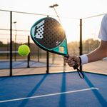 Pala de Pádel Fibra de Carbono Tiapad Negro con Verde