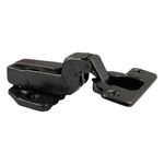 Bisagra Bidimensional Canto Oculto para Gabinete Color Negro en Set de 2 Uds