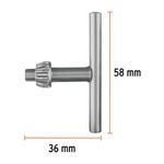 Llave para Mandril de Rotomartillo de 3/8 Plg