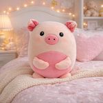 Cojín Decorativo Cerdito Rosa