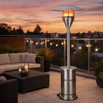 Calentador de Ambiente Exterior a Gas Propano Acero Inoxidable 48,000 BTU