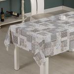 Mantel Rectangular Estampado Gris 110 x 210 cm