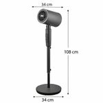 Ventilador y Calefactor de Pedestal Rosthal 2 en 1 Color Negro