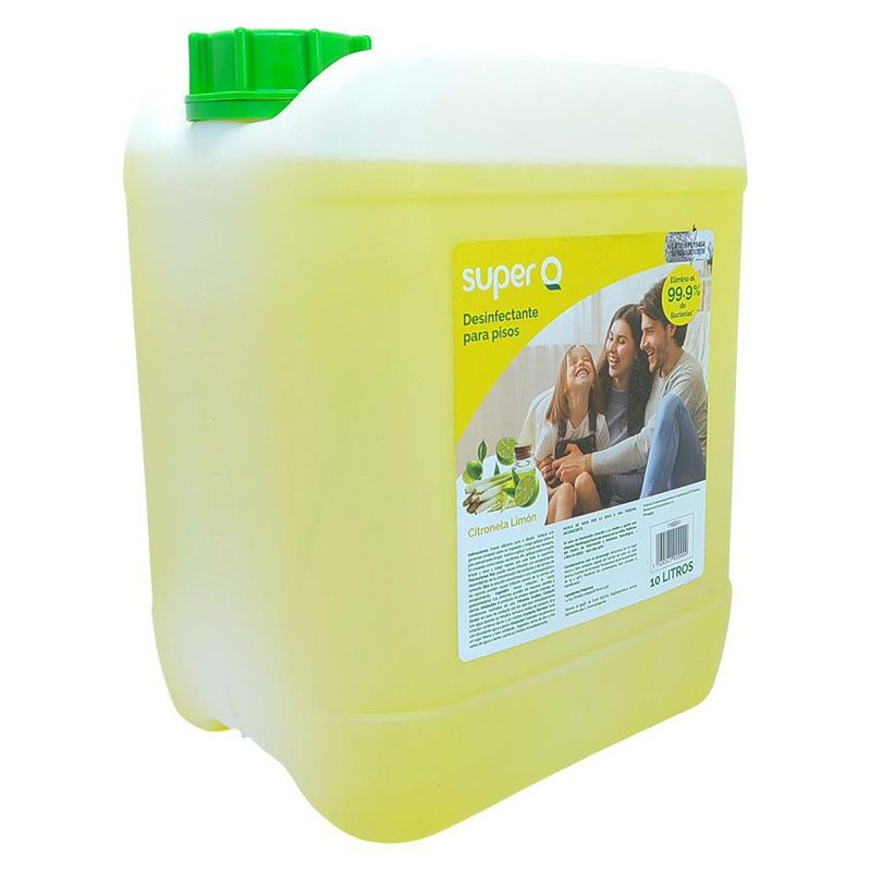 Desinfectante Super-Q para Pisos Aroma Citronela Limón de 10 L