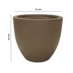 Maceta Arcadia Redonda de 45 x 39 Cm