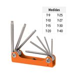 Llave Torx Tipo Navaja Plegable de 8 Pzas