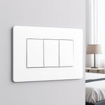 Placa Triple Modular Matix Go Blanca