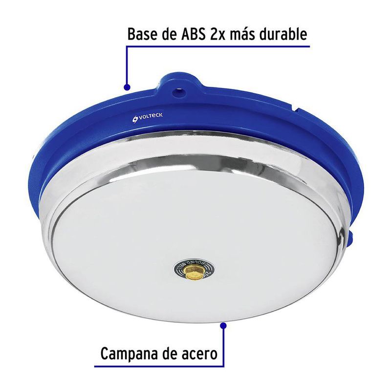 Timbre Alámbrico de 1 Tono Campana de 10 Plg
