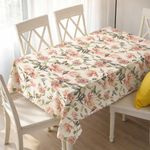 Mantel Rectangular Estampado Flores Rosa 110 x 210 cm