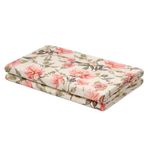 Mantel Rectangular Estampado Flores Rosa 110 x 210 cm