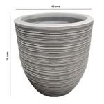Maceta Decorativa Jericó Color Gris 43 x 43 x 35 cm