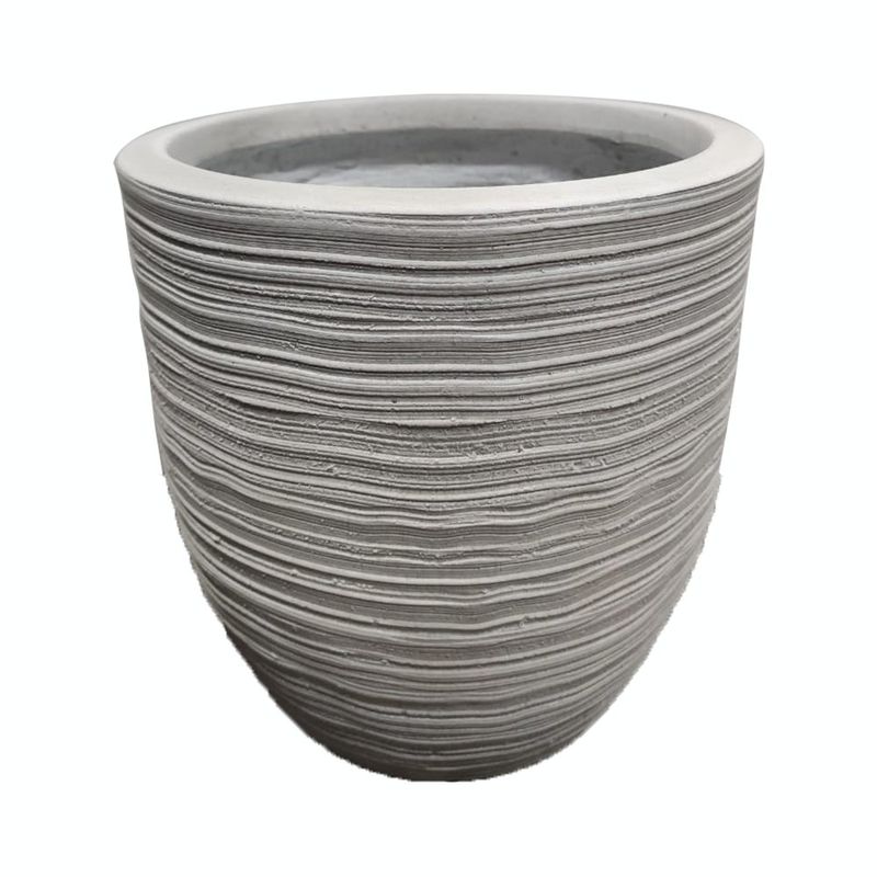 Maceta Decorativa Jericó Color Gris 43 x 43 x 35 cm