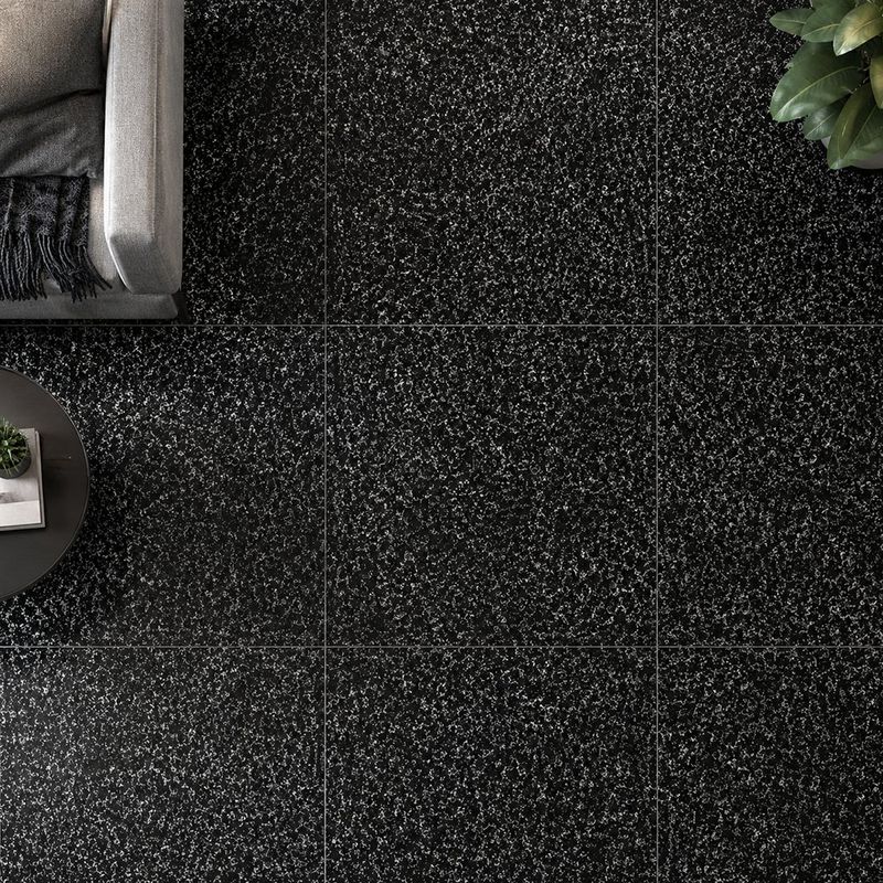 Piso Porcelanato Sublime Color Negro Pulido Rectificado de 60 x 60 cm en Caja de 1.44 m²