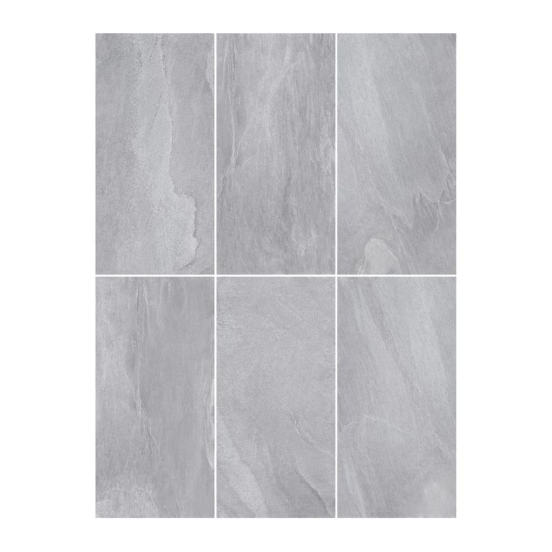 Piso Porcelanato Sandstone Gris Acabado Mate Rectificado de 60 x 120 cm en Caja de 2.16 m²