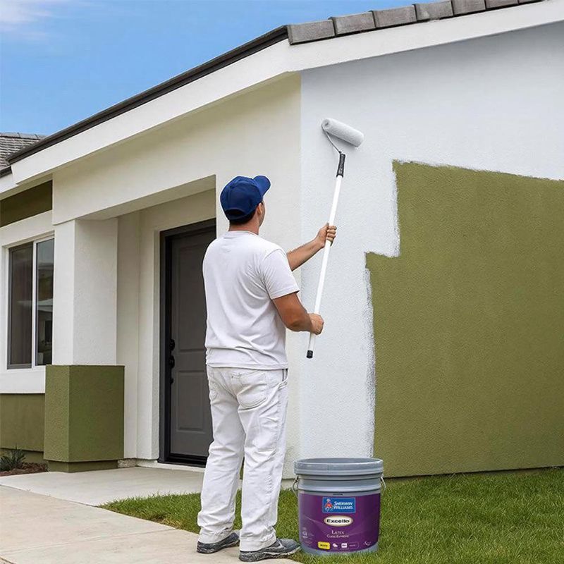 Pintura Excello Látex Clima Extremo Mate Base Deep de 5 Galones