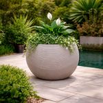 Maceta Babilonia con Diseño Ondulado Moderno 55 x 55 x 36.5 Cm