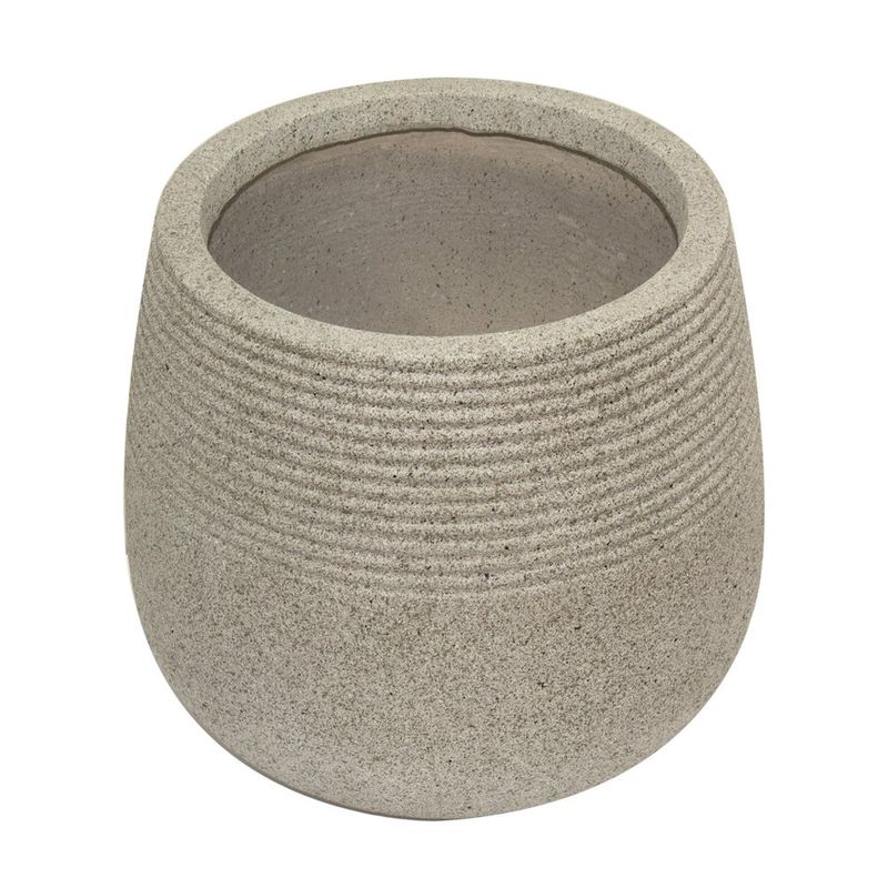 Maceta Balcanes con Acabado Tipo Piedra 39 x 39 x 34 Cm