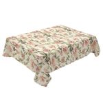 Mantel Rectangular Estampado Flores Rosa 140 x 240 cm