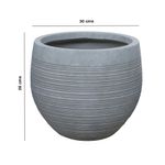 Maceta Redonda Trípoli de 30 x 26 Cm