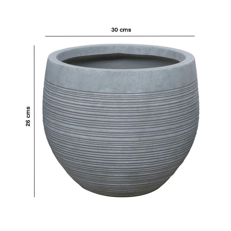 Maceta Redonda Trípoli de 30 x 26 Cm