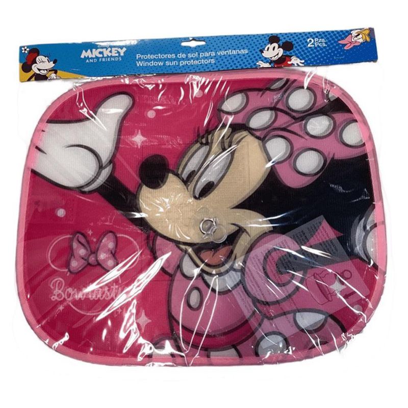 Set de 2 Protectores de Sol para Auto Diseño Minnie Mouse