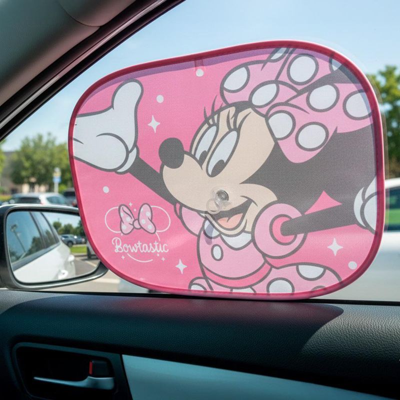 Set de 2 Protectores de Sol para Auto Diseño Minnie Mouse