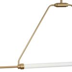 Lámpara de Techo Colgante con 2 Luces Estructura Dorada