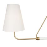 Lámpara de Techo Colgante con 2 Luces Estructura Dorada